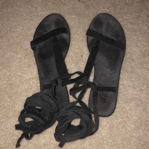Free People Ankle Wrap Sandals
